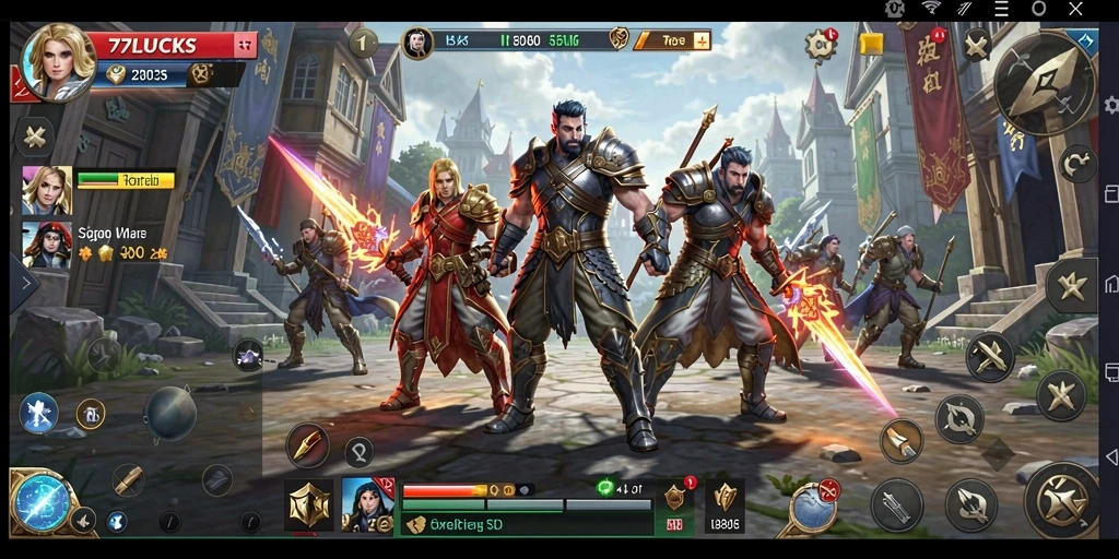 Gameplay menegangkan dari 77LUCKS yang penuh strategi.