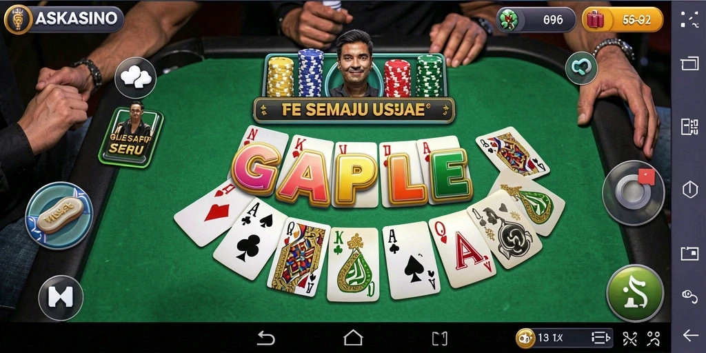 Tampilan gameplay ASKASINO yang seru dan interaktif.