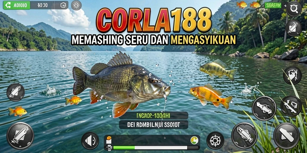 Screenshot gameplay CORLA188 yang menampilkan suasana memancing yang mendebarkan.