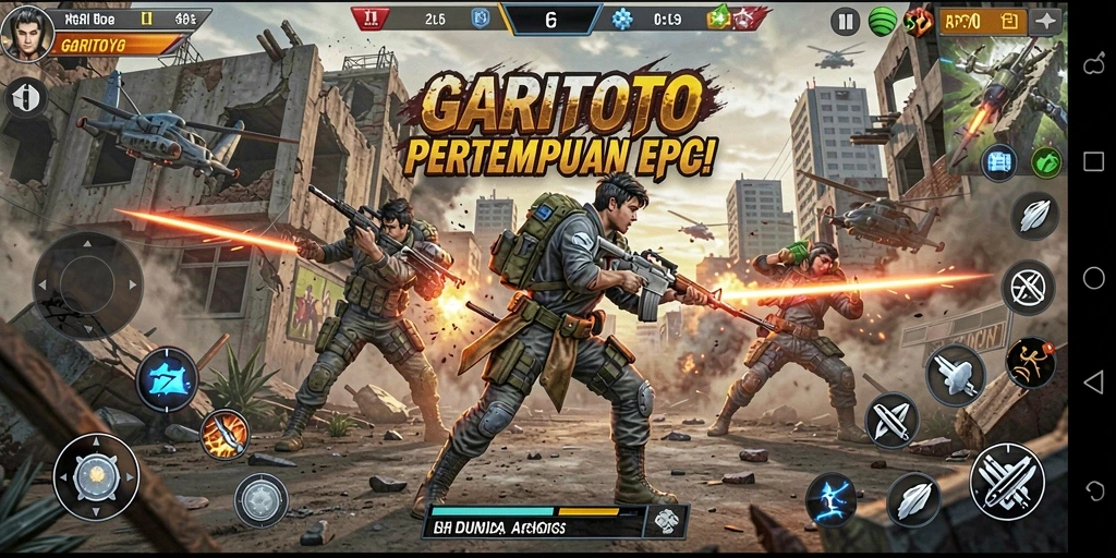 Tampilan seru dari gameplay GARITOTO yang penuh aksi.
