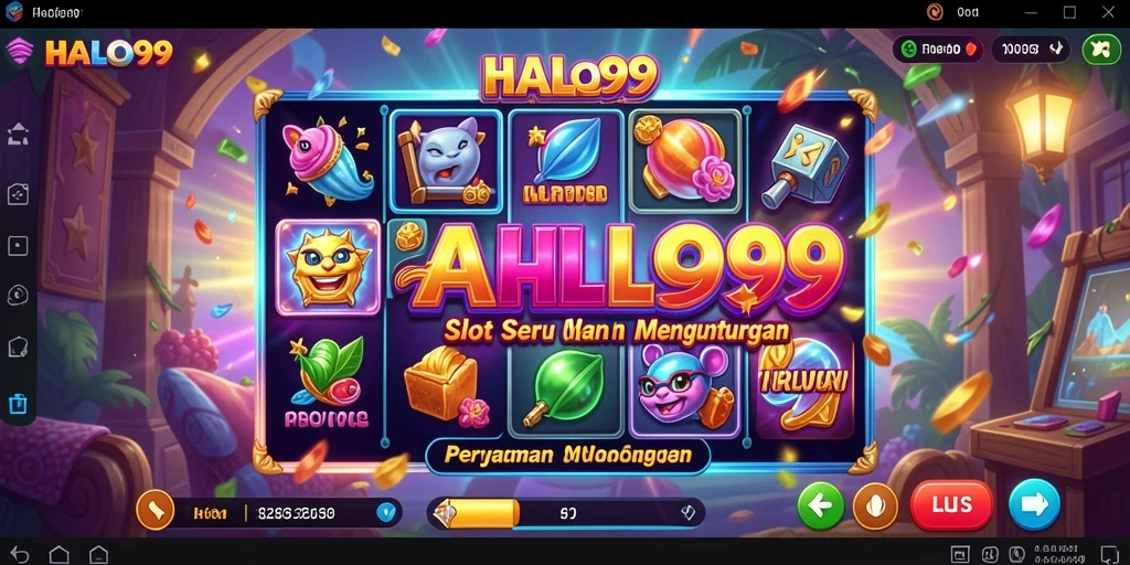 Tampilan gameplay HALO99 yang menarik dan mendebarkan dalam permainan Slot.
