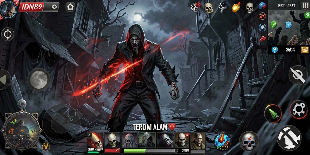 Gameplay mencekam di dunia Horror penuh misteri dan ketegangan.