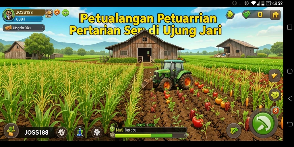 Tampilan gameplay seru dalam dunia pertanian JOSS188.