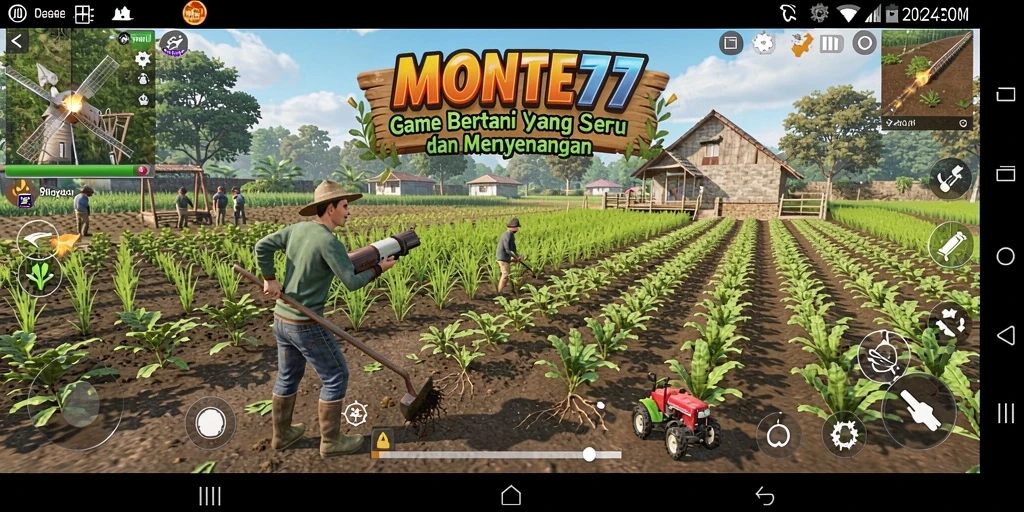 Gameplay seru di MONTE77, nikmati bertani dengan teman.