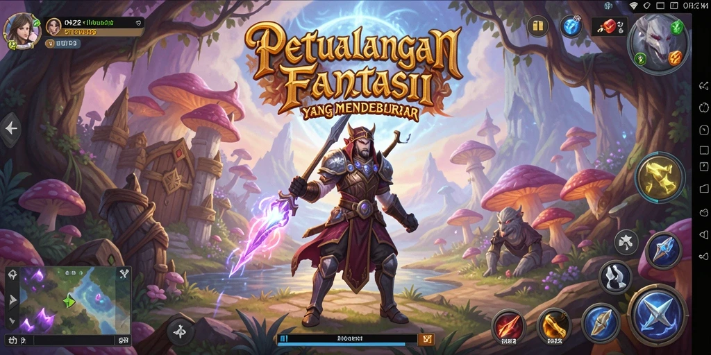 Tangkapan layar dari gameplay RPG yang menegangkan dan penuh aksi.