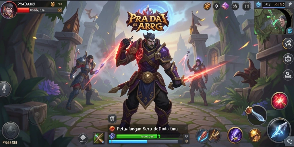 Tampilan gameplay seru di dunia ARPG yang memukau.