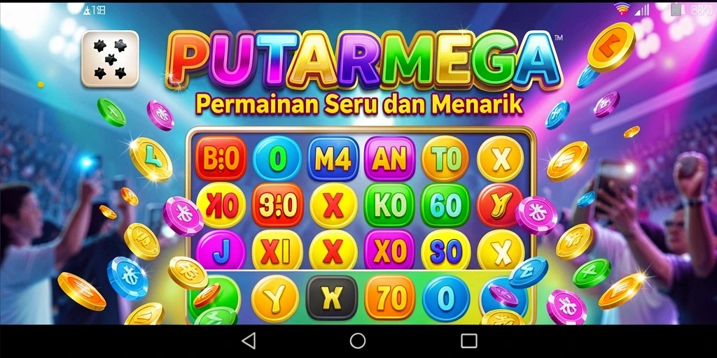 Screenshot gameplay PUTARMEGA yang menampilkan keseruan bermain Bingo.