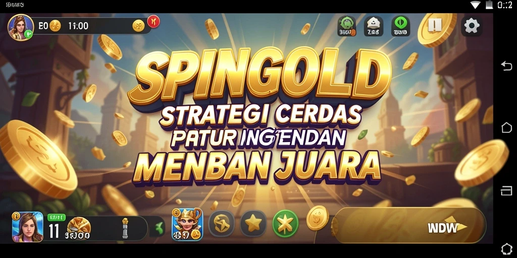 Tampilan gameplay SPINGOLD yang menarik dan strategis.